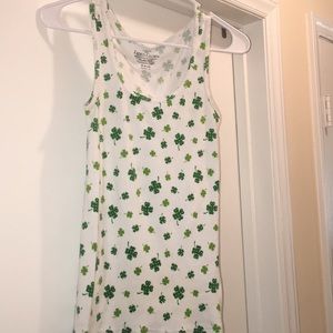 Four Leaf Clover Tank Top Size Medium